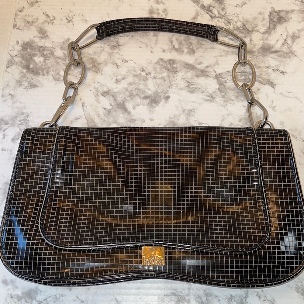 Kooba shoulder leather square graph bag